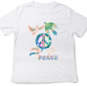 Short Sleeve Unisex Tee: Peace